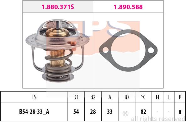 MDR EPS-1880 371 - Termostato, Refrigerante autozon.pro