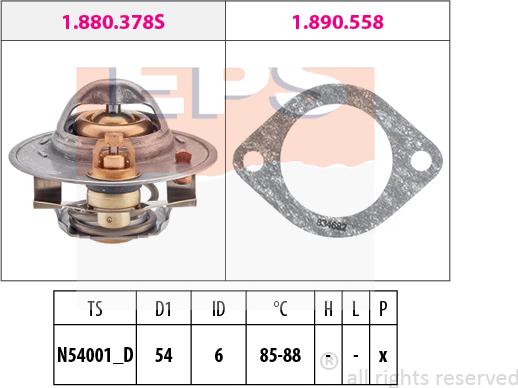 MDR EPS-1880 378 - Termostato, Refrigerante autozon.pro