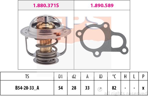 MDR EPS-1880 372 - Termostato, Refrigerante autozon.pro