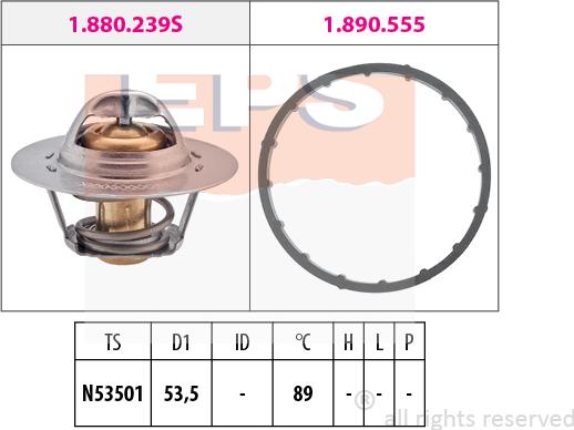 MDR EPS-1880 291 - Termostato, Refrigerante autozon.pro