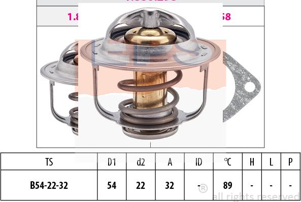 MDR EPS-1880 298S - Termostato, Refrigerante autozon.pro