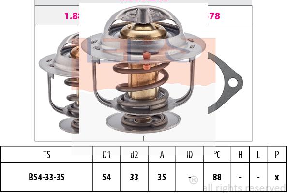 MDR EPS-1880 248S - Termostato, Refrigerante autozon.pro