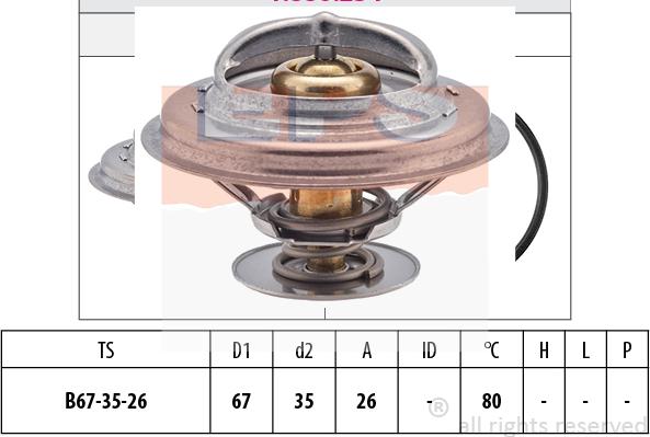 MDR EPS-1880 254S - Termostato, Refrigerante autozon.pro