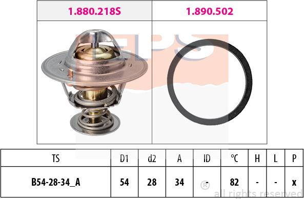 MDR EPS-1880 218 - Termostato, Refrigerante autozon.pro