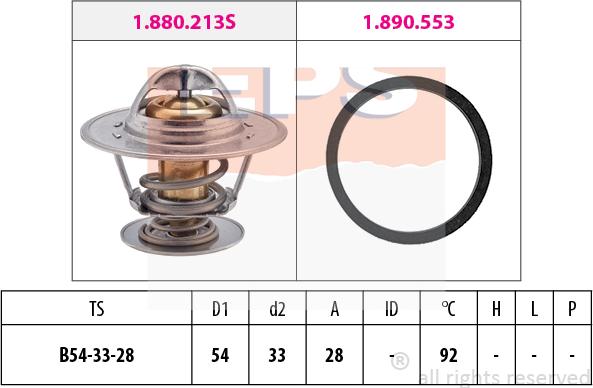 MDR EPS-1880 213 - Termostato, Refrigerante autozon.pro