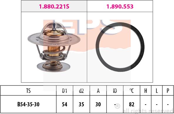 MDR EPS-1880 221 - Termostato, Refrigerante autozon.pro