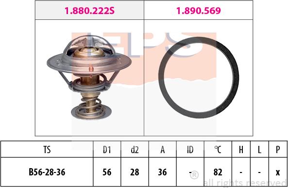 MDR EPS-1880 222 - Termostato, Refrigerante autozon.pro