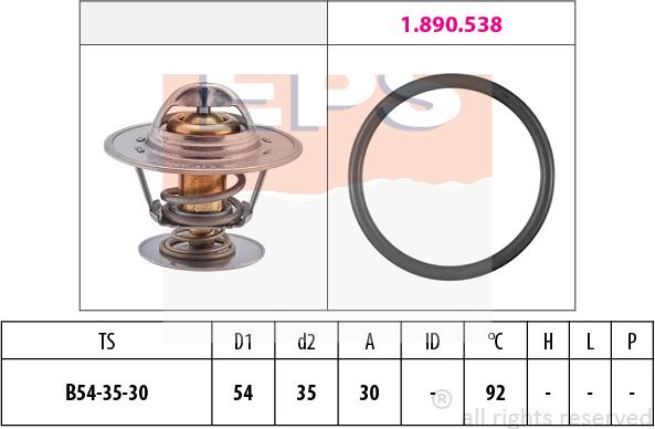 MDR EPS-1880 279 - Termostato, Refrigerante autozon.pro