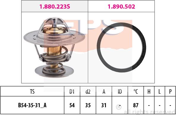 MDR EPS-1880 278 - Termostato, Refrigerante autozon.pro