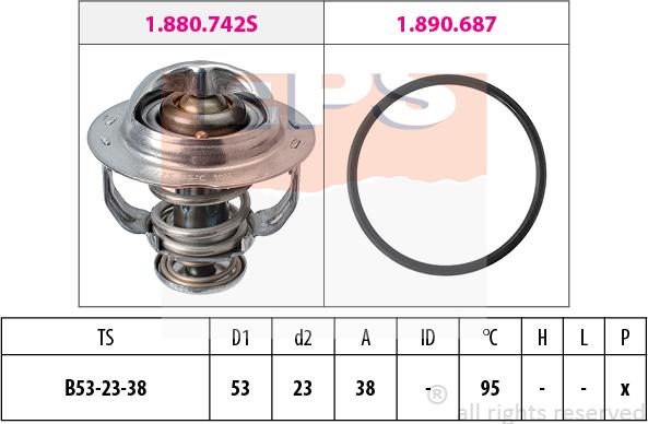 MDR EPS-1880 742 - Termostato, Refrigerante autozon.pro