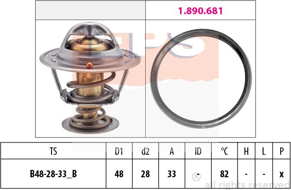 MDR EPS-1880 724 - Termostato, Refrigerante autozon.pro