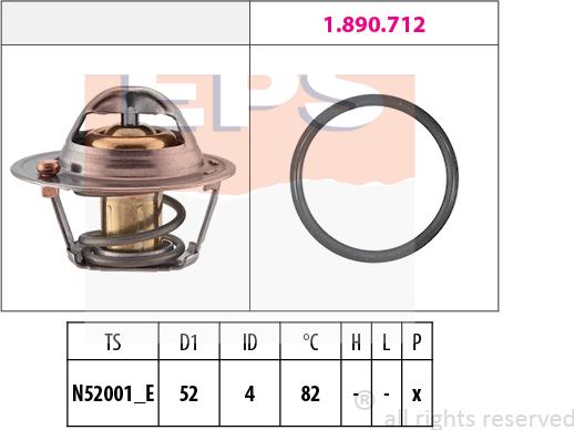 MDR EPS-1880 725 - Termostato, Refrigerante autozon.pro