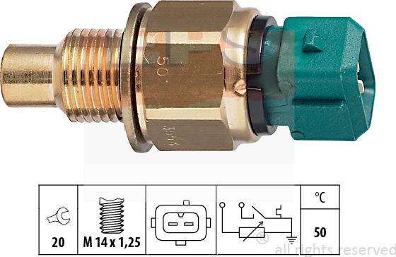 MDR EPS-1830 554 - Sensore, Temperatura refrigerante autozon.pro