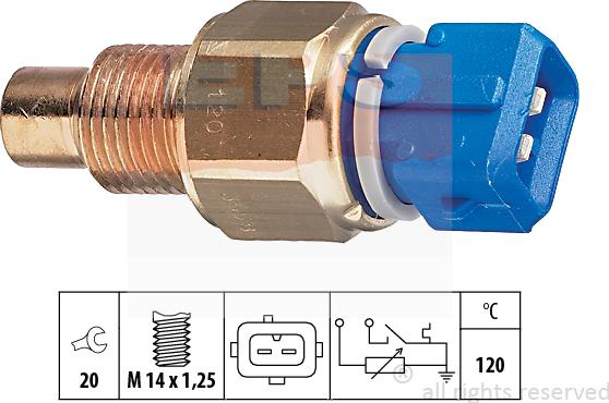 MDR EPS-1830 558 - Sensore, Temperatura refrigerante autozon.pro