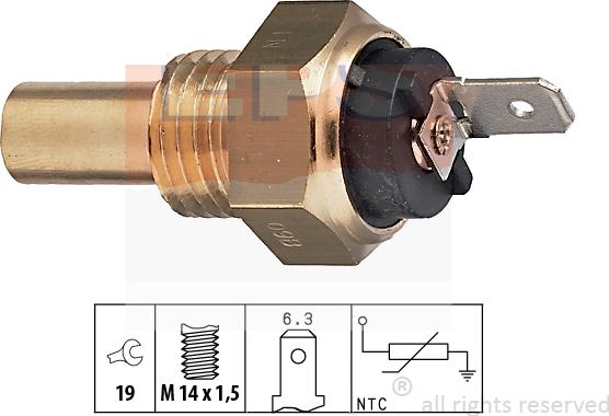 MDR EPS-1830 015 - Sensore, Temperatura refrigerante autozon.pro