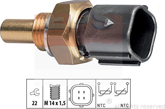 MDR EPS-1830 316 - Sensore, Temperatura refrigerante autozon.pro