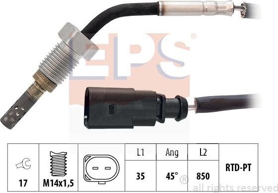 MDR EPS-1220 099 - Sensore, Temperatura gas scarico autozon.pro