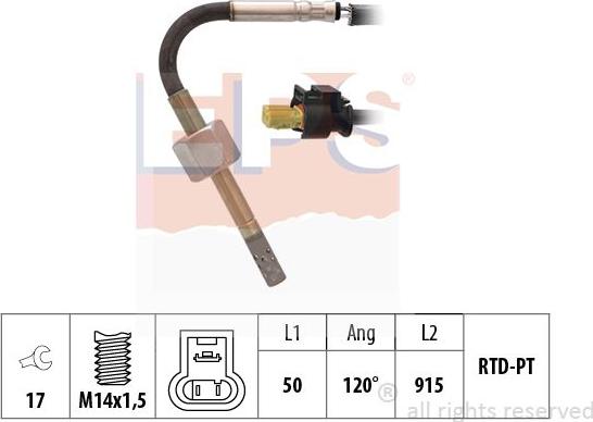 MDR EPS-1220 054 - Sensore, Temperatura gas scarico autozon.pro