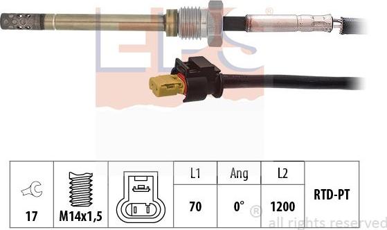 MDR EPS-1220 055 - Sensore, Temperatura gas scarico autozon.pro