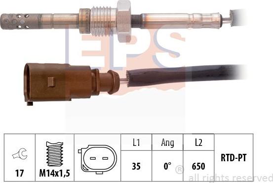 MDR EPS-1220 065 - Sensore, Temperatura gas scarico autozon.pro