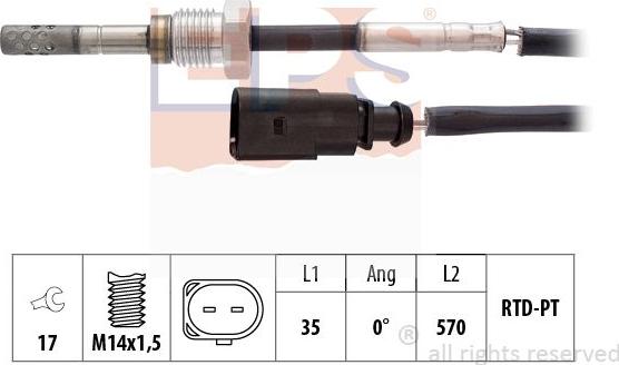 MDR EPS-1220 062 - Sensore, Temperatura gas scarico autozon.pro