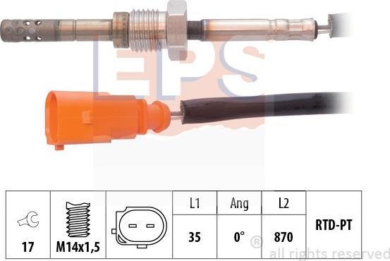 MDR EPS-1220 005 - Sensore, Temperatura gas scarico autozon.pro