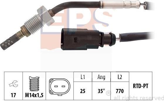 MDR EPS-1220 003 - Sensore, Temperatura gas scarico autozon.pro