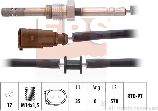 MDR EPS-1220 075 - Sensore, Temperatura gas scarico autozon.pro