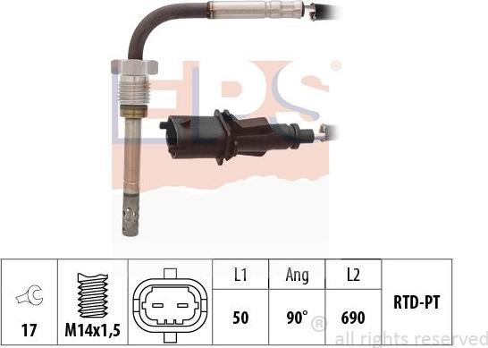 MDR EPS-1220 169 - Sensore, Temperatura gas scarico autozon.pro