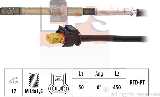 MDR EPS-1220 189 - Sensore, Temperatura gas scarico autozon.pro