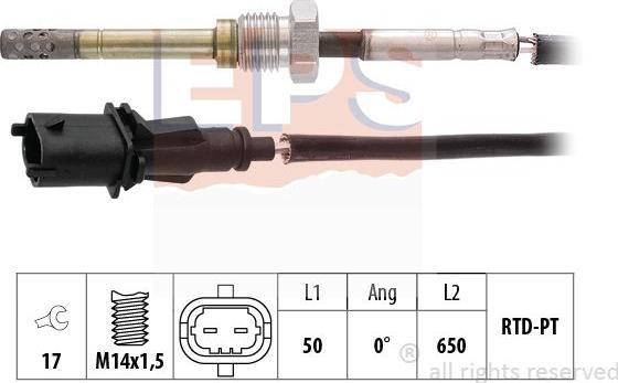 MDR EPS-1220 134 - Sensore, Temperatura gas scarico autozon.pro