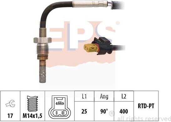 MDR EPS-1220 133 - Sensore, Temperatura gas scarico autozon.pro