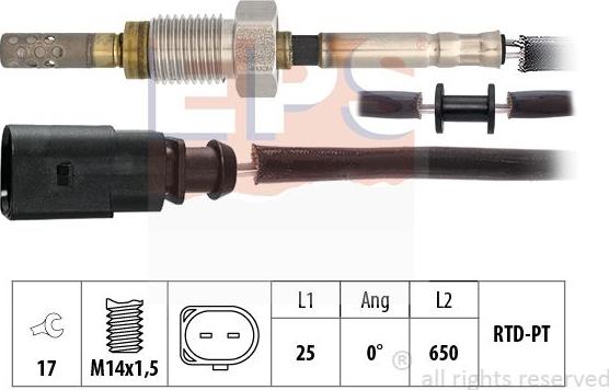 MDR EPS-1220 336 - Sensore, Temperatura gas scarico autozon.pro