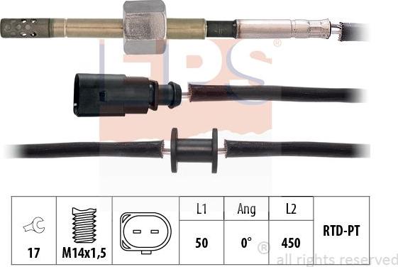 MDR EPS-1220 245 - Sensore, Temperatura gas scarico autozon.pro