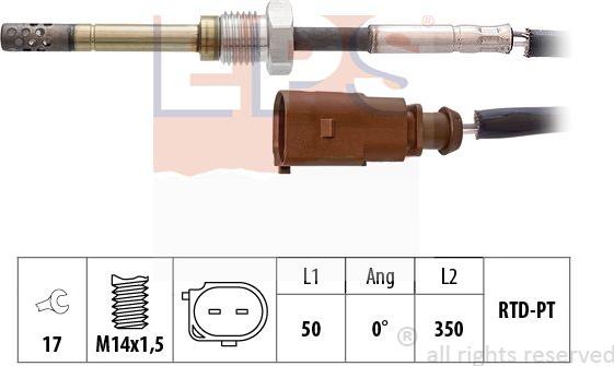 MDR EPS-1220 264 - Sensore, Temperatura gas scarico autozon.pro