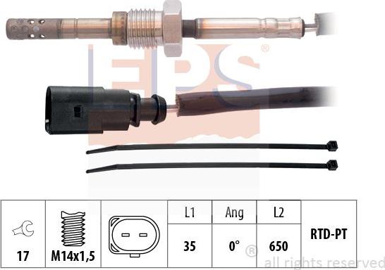 MDR EPS-1220 261 - Sensore, Temperatura gas scarico autozon.pro