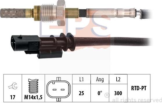 MDR EPS-1220 216 - Sensore, Temperatura gas scarico autozon.pro