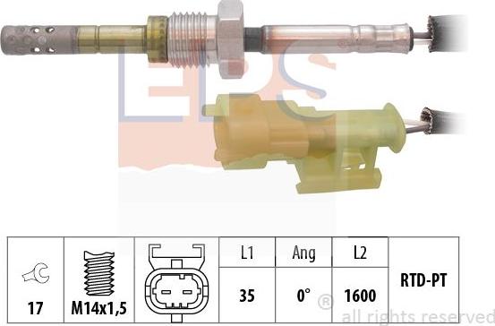 MDR EPS-1220 217 - Sensore, Temperatura gas scarico autozon.pro