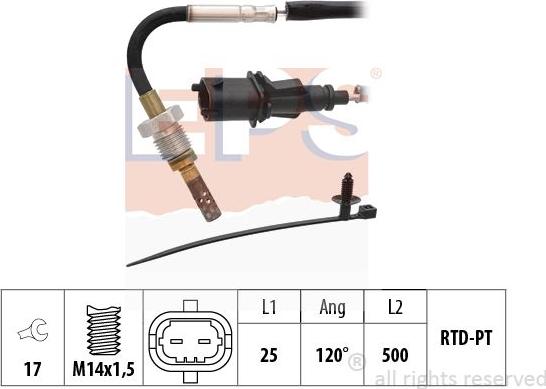 MDR EPS-1220 223 - Sensore, Temperatura gas scarico autozon.pro