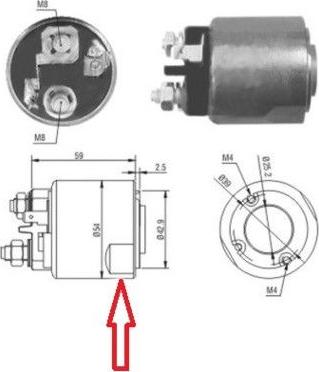 Meat & Doria 46085 - Elettromagnete, Motore d'avviamento autozon.pro