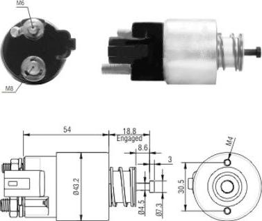 Meat & Doria 46155 - Elettromagnete, Motore d'avviamento autozon.pro