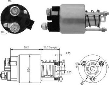 Meat & Doria 46101 - Elettromagnete, Motore d'avviamento autozon.pro