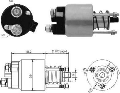 Meat & Doria 46102 - Elettromagnete, Motore d'avviamento autozon.pro