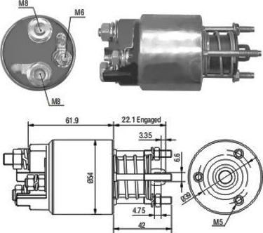 Meat & Doria 46110 - Elettromagnete, Motore d'avviamento autozon.pro