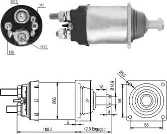 Meat & Doria 46253 - Elettromagnete, Motore d'avviamento autozon.pro