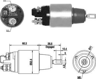 Meat & Doria 46265 - Elettromagnete, Motore d'avviamento autozon.pro