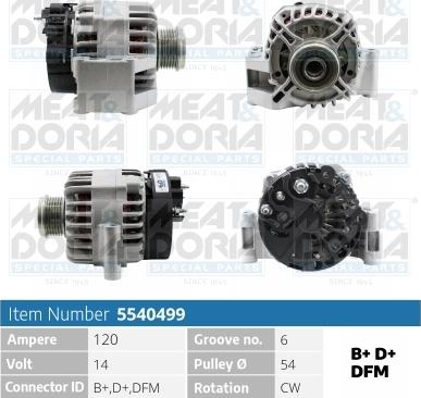 Meat & Doria 5540499 - Alternatore autozon.pro