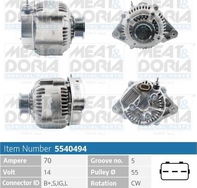 Meat & Doria 5540494 - Alternatore autozon.pro