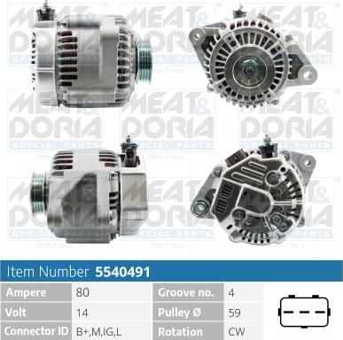 Meat & Doria 5540491 - Alternatore autozon.pro