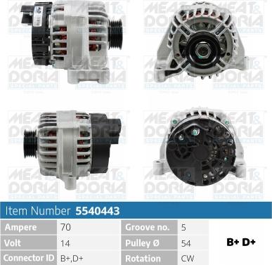 Meat & Doria 5540443 - Alternatore autozon.pro